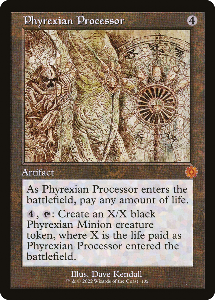 Phyrexian Processor (Schematic) (Retro) (102) - The Brothers' War Retro Artifacts