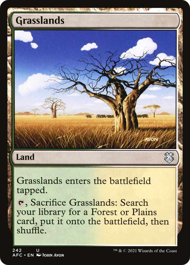 Grasslands (242) - Forgotten Realms Commander