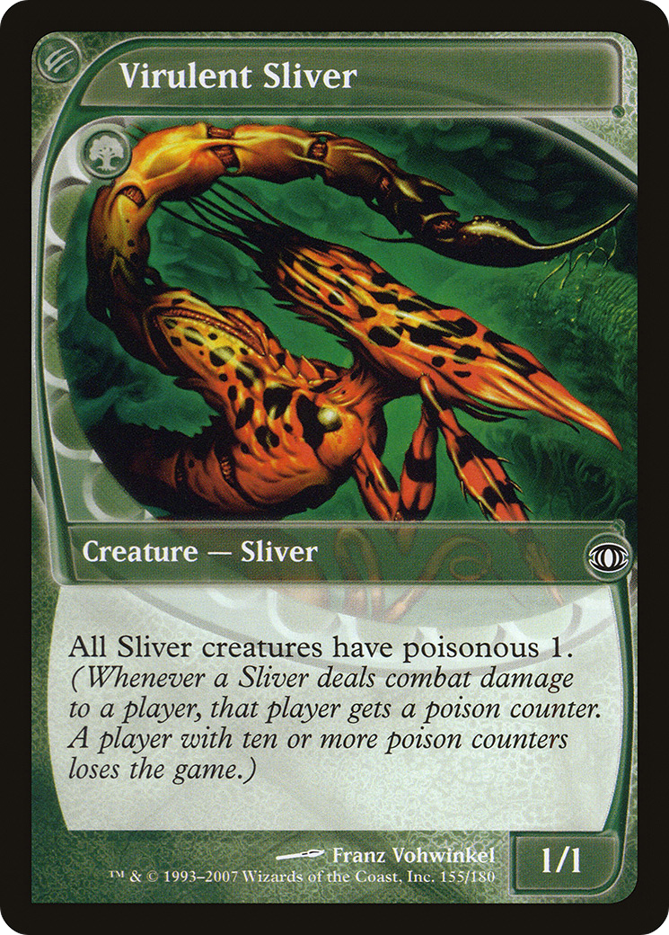Virulent Sliver (155) Foil - Future Sight