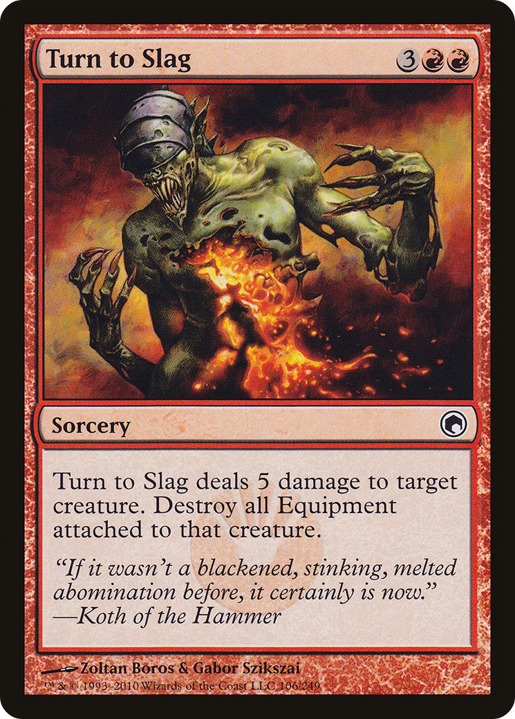 Turn to Slag (106) Foil - Scars of Mirrodin