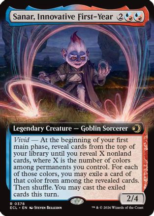 Sanar, Innovative First-Year (Extended Art) (378) Foil - Lorwyn Eclipsed