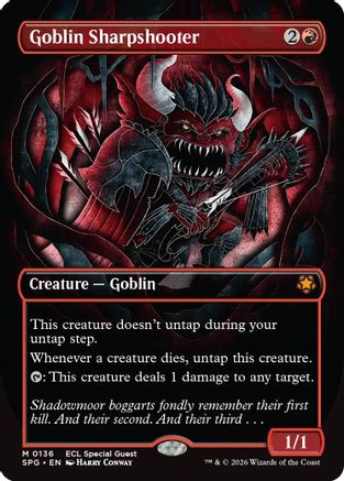 Goblin Sharpshooter (Borderless) (136) Foil - Special Guests