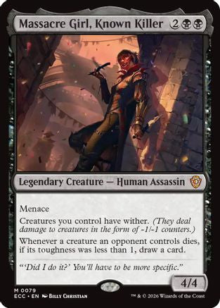 Massacre Girl, Known Killer (079) - Commander: Lorwyn Eclipsed