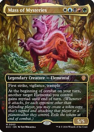 Mass of Mysteries (Borderless) (003) Foil - Commander: Lorwyn Eclipsed