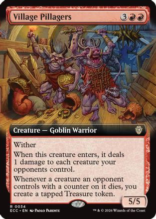 Village Pillagers (Extended Art) (034) - Commander: Lorwyn Eclipsed