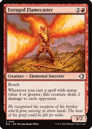 Enraged Flamecaster (135) - Lorwyn Eclipsed