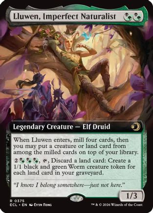 Lluwen, Imperfect Naturalist (Extended Art) (375) Foil - Lorwyn Eclipsed