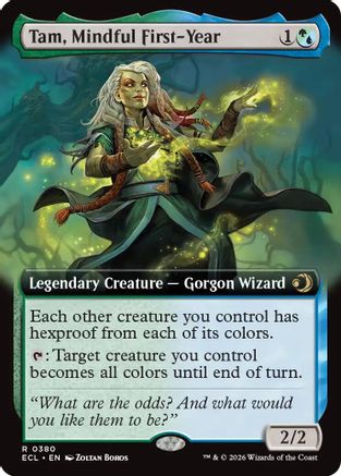 Tam, Mindful First-Year (Extended Art) (380) Foil - Lorwyn Eclipsed