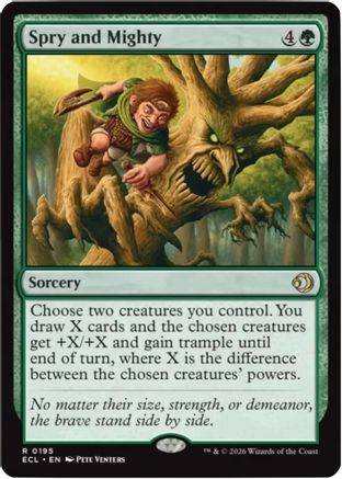 Spry and Mighty (195) Foil - Lorwyn Eclipsed