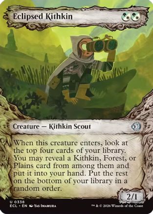 Eclipsed Kithkin (Showcase) (338) Foil - Lorwyn Eclipsed