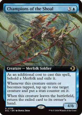 Champions of the Shoal (Extended Art) (356) Foil - Lorwyn Eclipsed