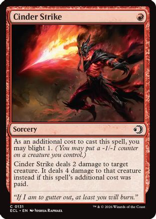 Cinder Strike (131) Foil - Lorwyn Eclipsed