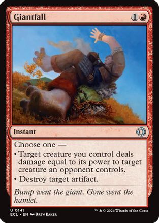 Giantfall (141) Foil - Lorwyn Eclipsed
