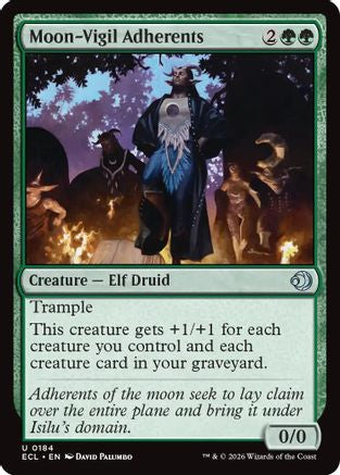 Moon-Vigil Adherents (184) Foil - Lorwyn Eclipsed