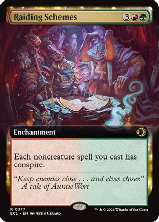 Raiding Schemes (Extended Art) (377) Foil - Lorwyn Eclipsed