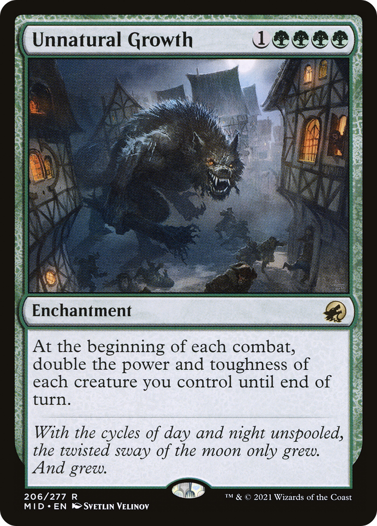 Unnatural Growth (206) Foil - Innistrad: Midnight Hunt
