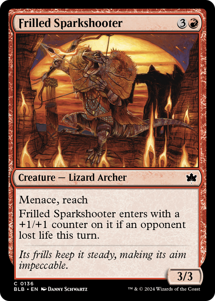 Frilled Sparkshooter (136) Foil - Bloomburrow