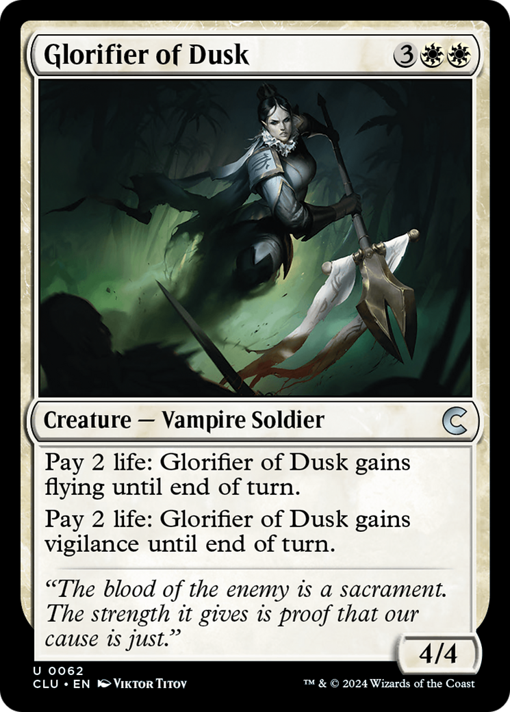 Glorifier of Dusk (062) - Ravnica: Clue Edition