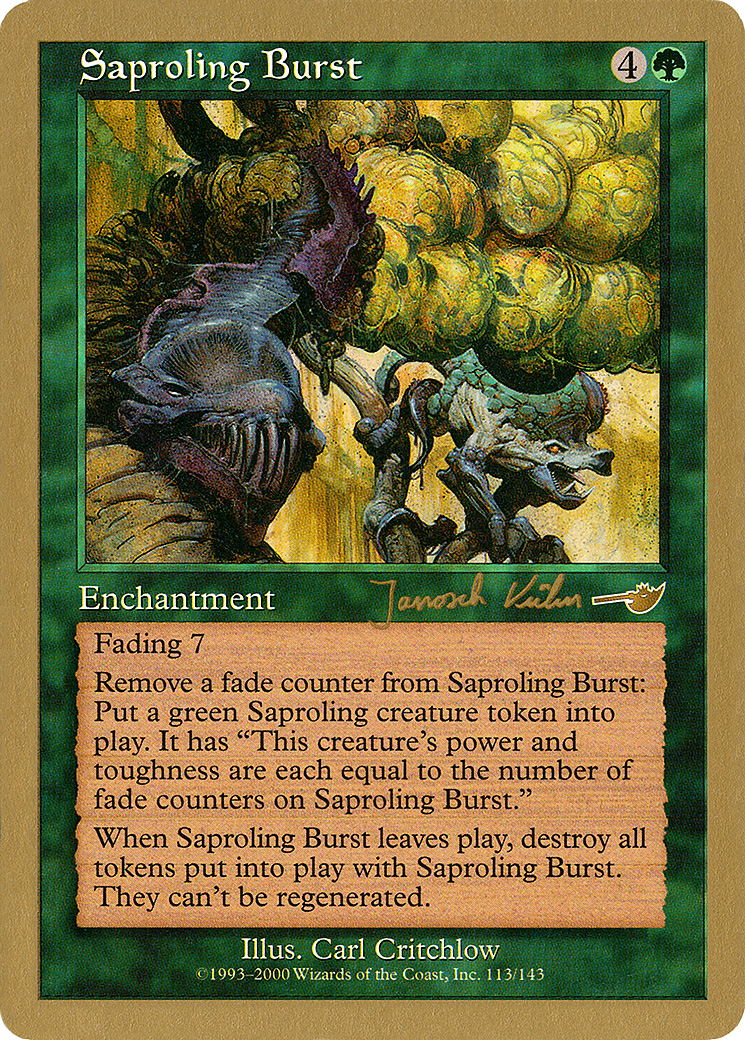 Saproling Burst - 2000 Janosch Kuhn (NMS) (Retro) - World Championship Decks 2000
