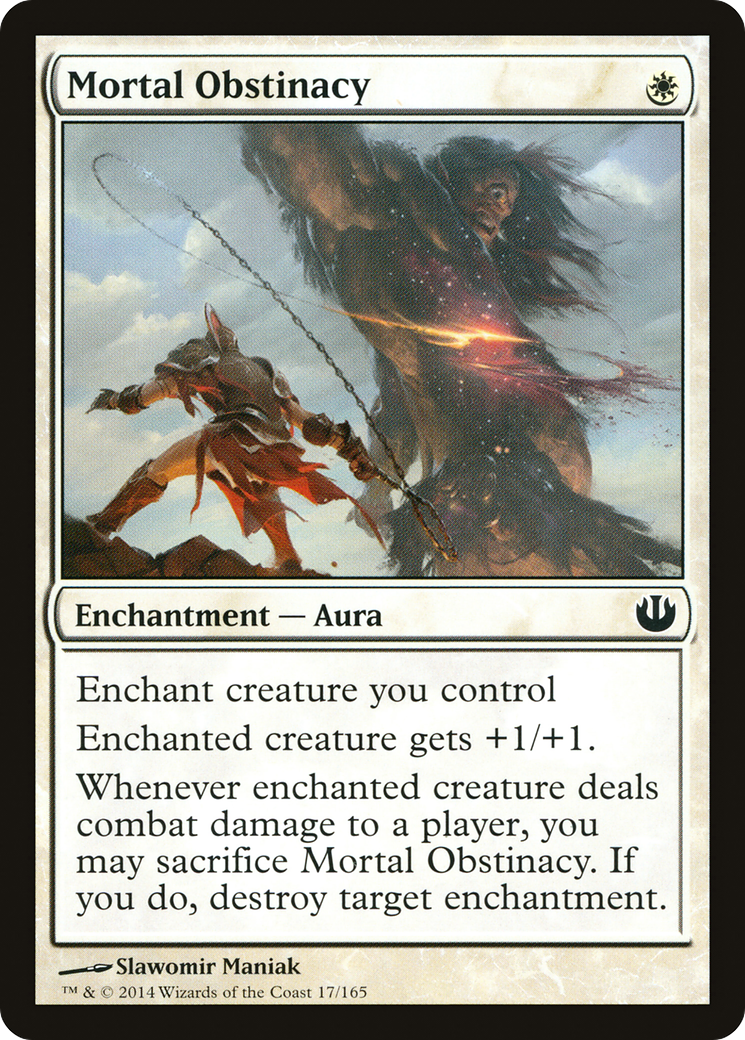 Mortal Obstinacy (017) Foil - Journey into Nyx