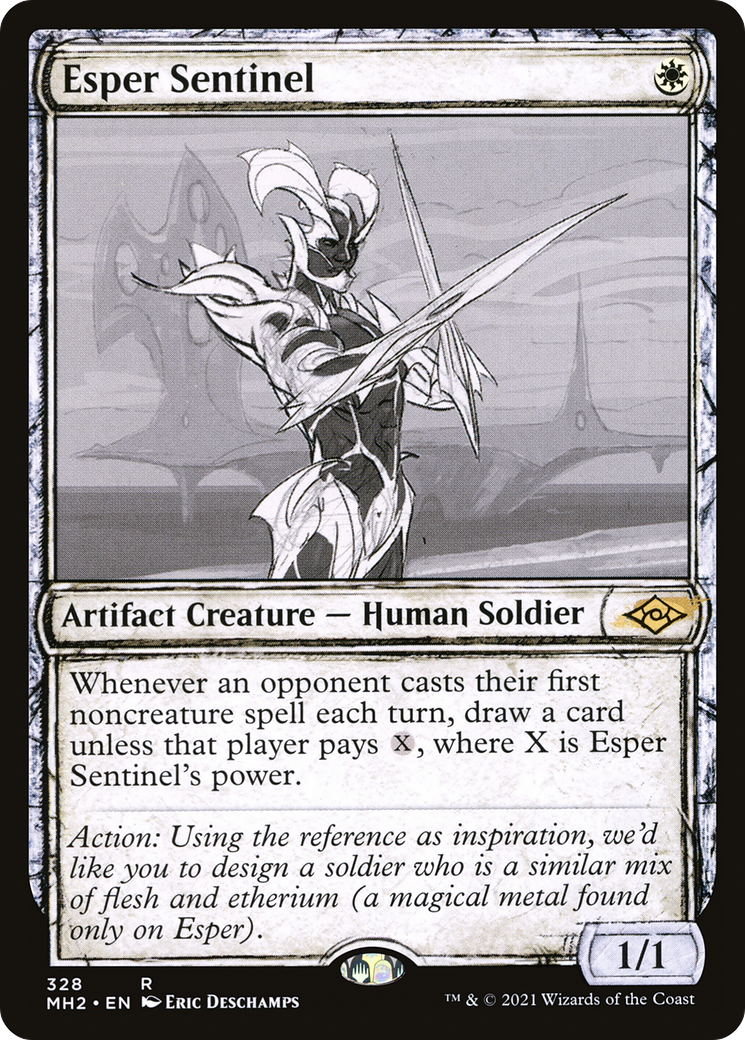 Esper Sentinel (Showcase) (328) Foil - Modern Horizons 2
