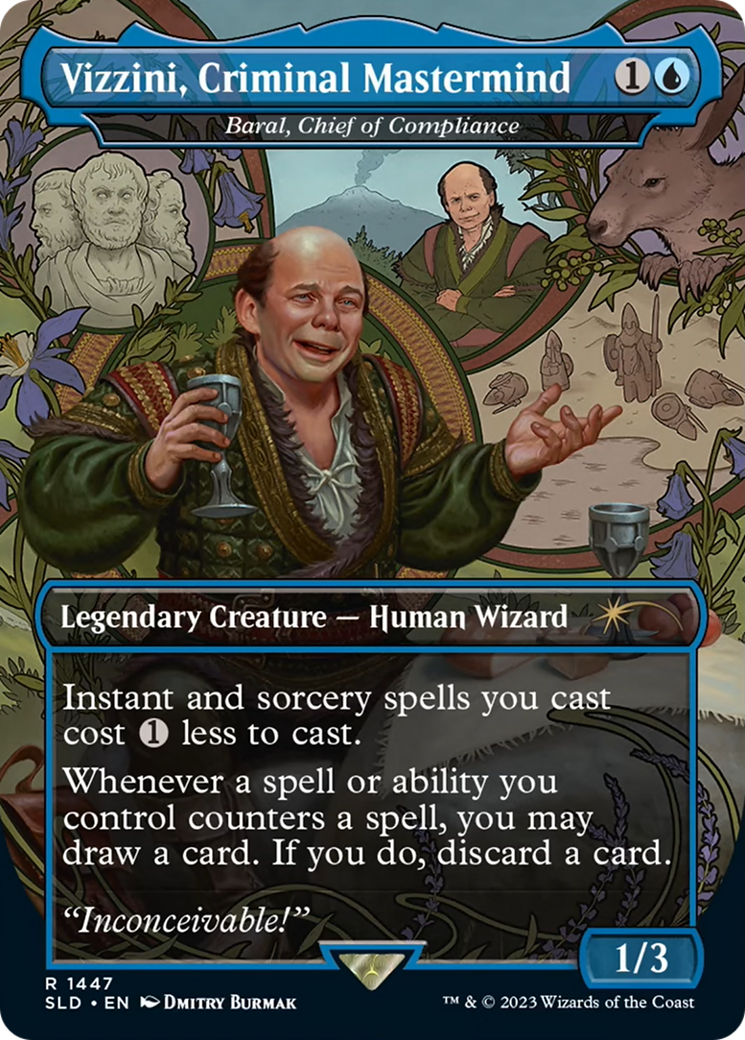 Vizzini, Criminal Mastermind – Baral, Chief of Compliance (1447) Foil - Secret Lair Drop