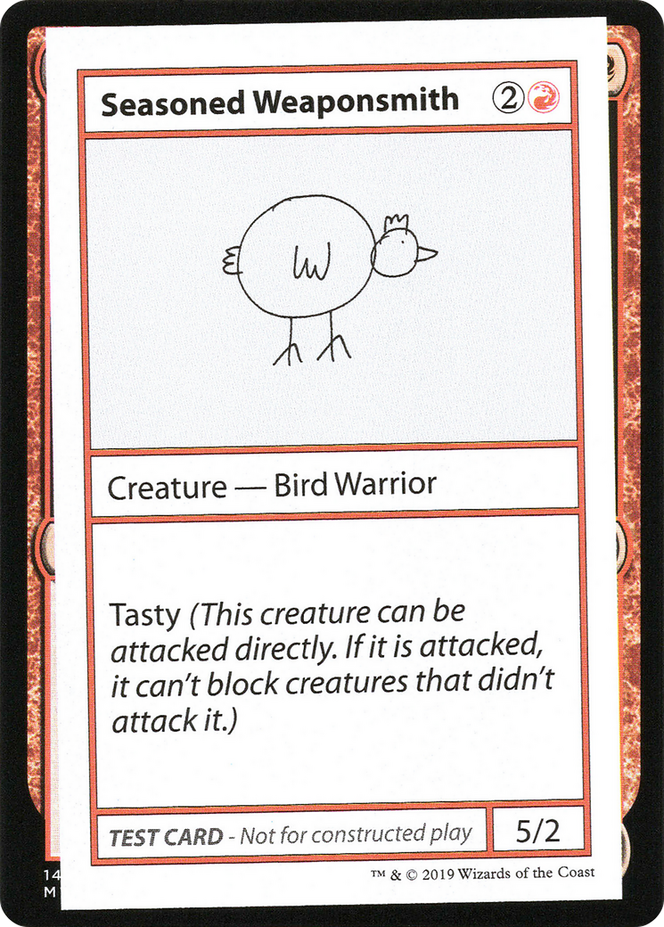 Seasoned Weaponsmith (No PW Symbol) - Mystery Booster Playtest Cards 2021