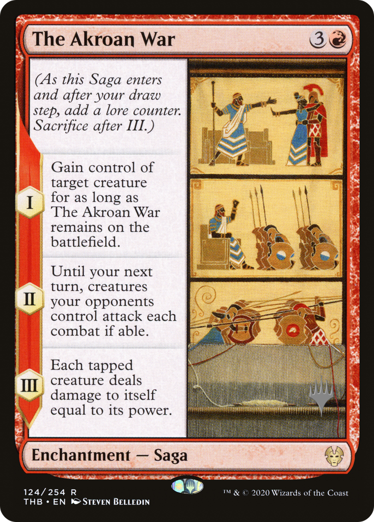 The Akroan War (124p) Foil - Theros Beyond Death Promos