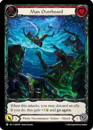 Man Overboard (GEM126) Rainbow Foil - GEM Pack 4