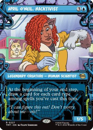 April O'Neil, Hacktivist (Showcase) (227) Foil - Teenage Mutant Ninja Turtles