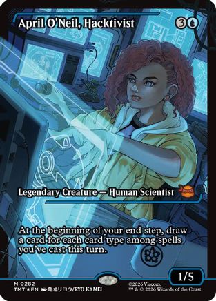 April O'Neil, Hacktivist (Showcase) (282) Foil - Teenage Mutant Ninja Turtles