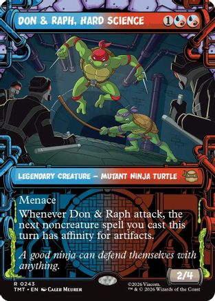 Don & Raph, Hard Science (Showcase) (243) Foil - Teenage Mutant Ninja Turtles