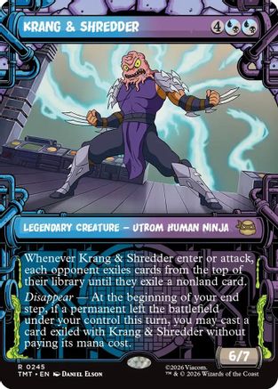 Krang & Shredder (Showcase) (245) Foil - Teenage Mutant Ninja Turtles