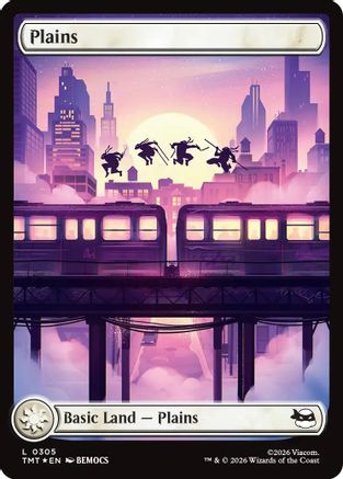 Plains (Surge Foil) (305) Foil - Teenage Mutant Ninja Turtles