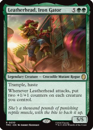 Leatherhead, Iron Gator (030) - Commander: Teenage Mutant Ninja Turtles
