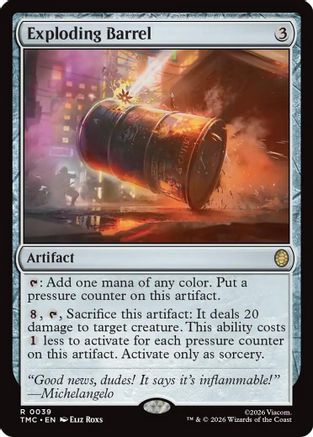 Exploding Barrel (039) - Commander: Teenage Mutant Ninja Turtles