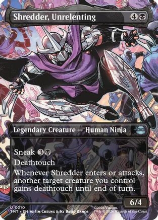 Shredder, Unrelenting (Borderless) (210) - Teenage Mutant Ninja Turtles