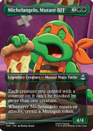 Michelangelo, Mutant BFF (Borderless) (198) - Teenage Mutant Ninja Turtles