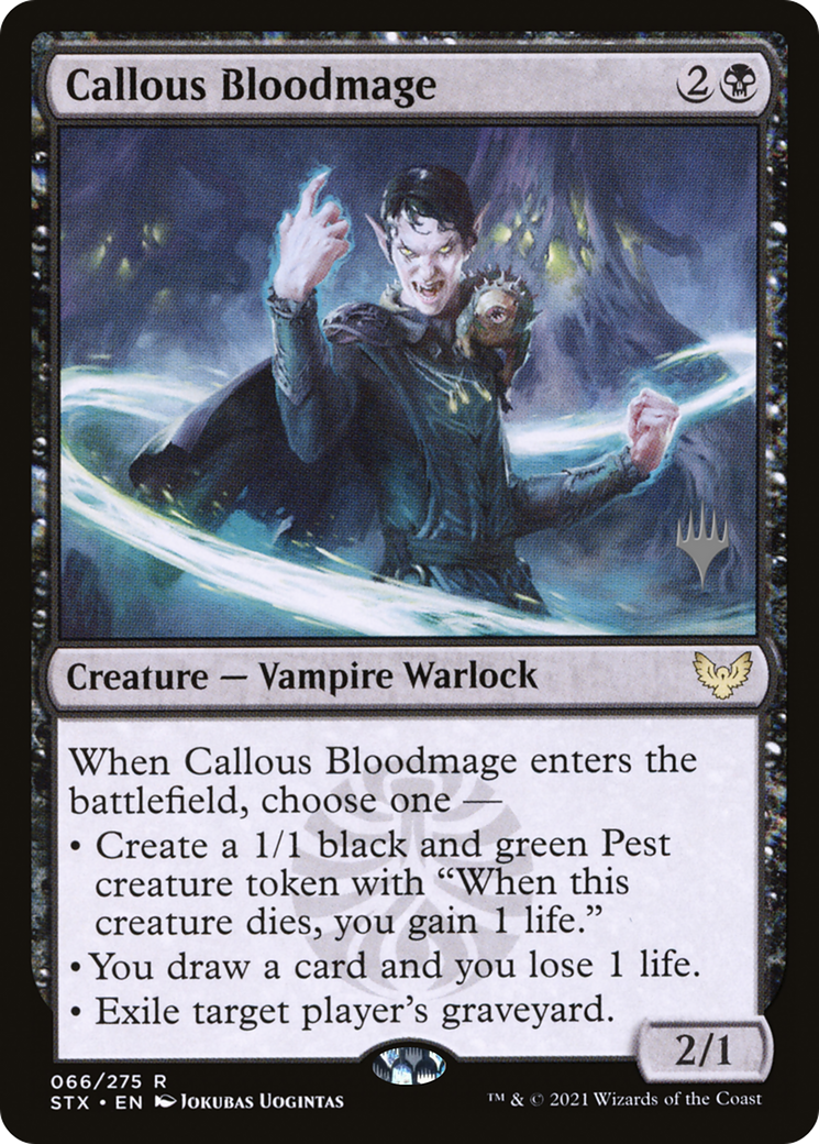 Callous Bloodmage (66p) - Strixhaven: School of Mages Promos