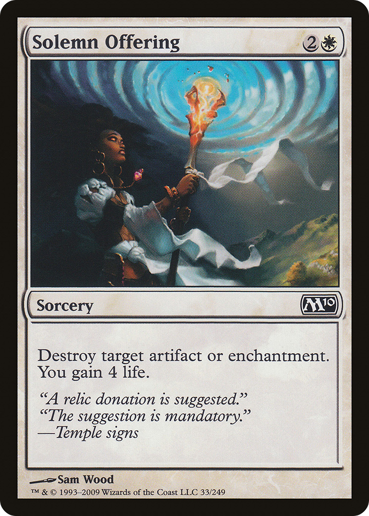 Solemn Offering (033) Foil - Magic 2010