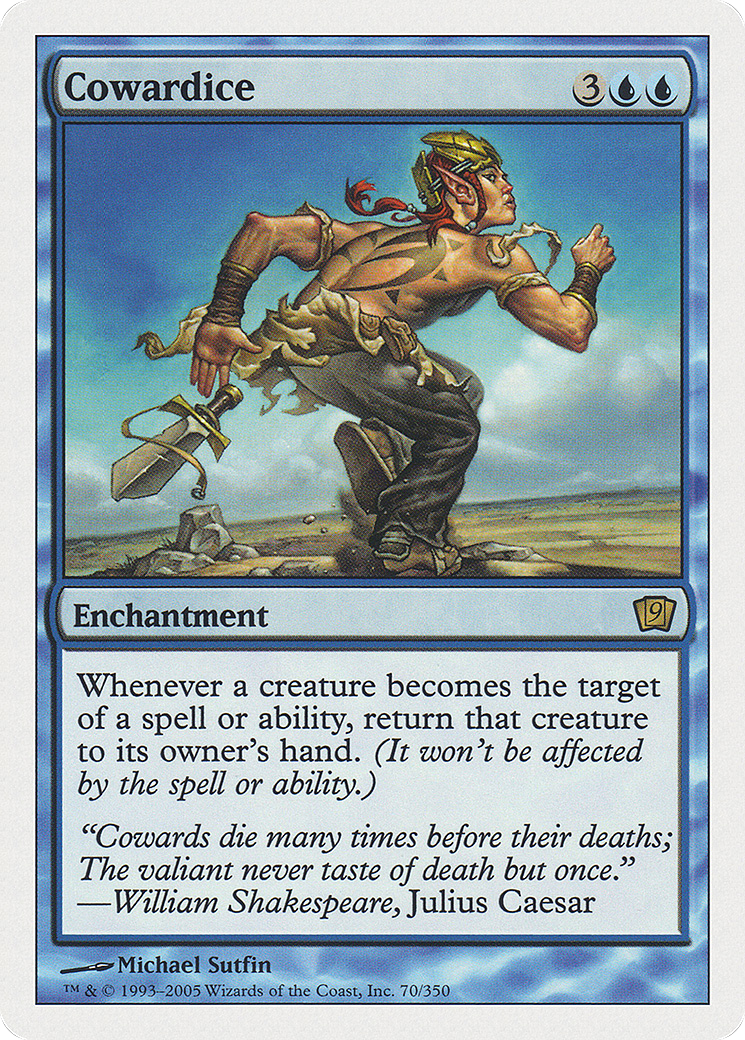 Cowardice (070) Foil - Ninth Edition