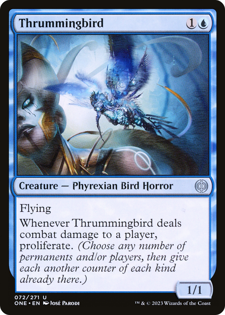 Thrummingbird (072) Foil - Phyrexia: All Will Be One