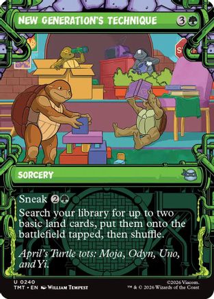 New Generation's Technique (Showcase) (240) Foil - Teenage Mutant Ninja Turtles
