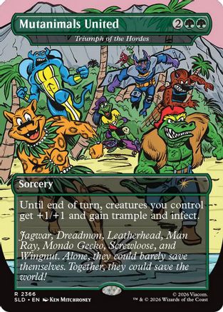 Mutanimals United – Triumph of the Hordes (2366) - Secret Lair Drop Series