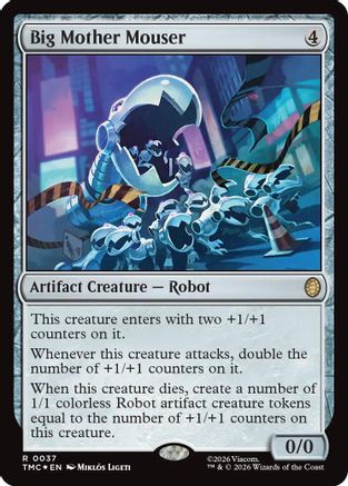 Big Mother Mouser (Surge Foil) (037) Foil - Commander: Teenage Mutant Ninja Turtles