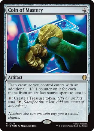 Coin of Mastery (Surge Foil) (038) Foil - Commander: Teenage Mutant Ninja Turtles