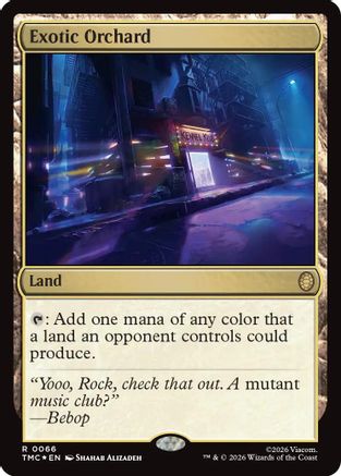 Exotic Orchard (Surge Foil) (066) Foil - Commander: Teenage Mutant Ninja Turtles