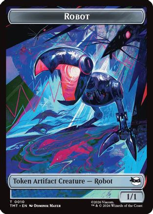 Robot // Food Double-Sided Token (10 // 8) Foil - Teenage Mutant Ninja Turtles