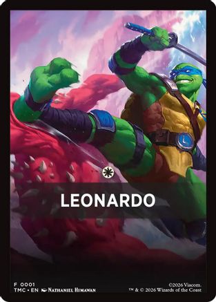 Leonardo Theme Card (001) - Commander: Teenage Mutant Ninja Turtles