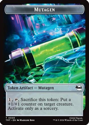 Mutagen // Food Double-Sided Token (9 // 8) - Teenage Mutant Ninja Turtles